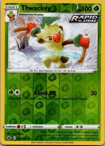 🥁 Thwackey 017/198 | Chilling Reign | Pokémon TCG Reverse Holo NM 🌿✨ - Picture 1 of 1