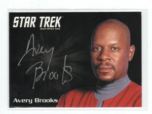 Star Trek Deep Space Nine DS9 Auto Autograph Card Avery Brooks As Benjamin Sisko - Picture 1 of 4