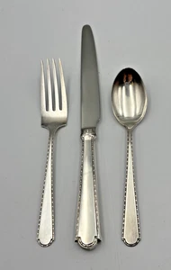 Antik Cooper Bros. & Sons Sheffield England 20er Jahre Perlenmuster Sterlingsilber - Bild 1 von 9