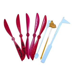 Vintage Airline Swizzle Sticks Stirrer Sticks TWA, AA, DELTA Set Of 8 - Picture 1 of 3