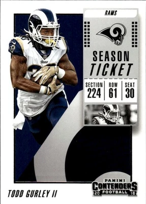 2018 Panini Contenders #46 Todd Gurley II [GOATCARDS] - Image 1 of 2