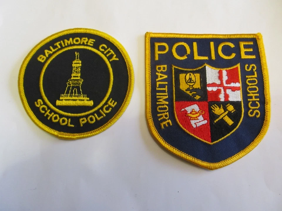 Maryland Baltimore City School Police Patch Set - Image 1 of 1