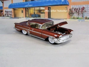 1958 Chevy Impala Hardtop Classic 283 Hot Collectible Real Wheels 1/64 Scale H - Picture 1 of 8