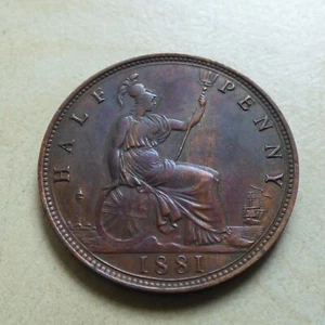 Victoria Half-Penny 1881 High Grade (myrefn21660) - Picture 1 of 5