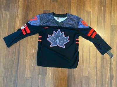New BLACK NIKE Team CANADA Hockey Lrg Jersey Sidney Crosby 2022 Bejing Olympics - Image 1 of 4