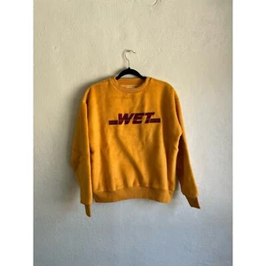 Anthropologie Grey Lab Woman Orange Soft Crewneck Oversized Sweater, Size Small - Picture 1 of 6