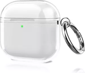 Clear Case für AirPods 4 (2024) Stoßfest Ohrhörer Schutzhülle Schlüsselanhänger - Bild 1 von 10