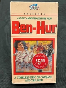 Ben-Hur, Fully Animated Feature Film: Just For Kids (VHS, 1989) - Picture 1 of 2
