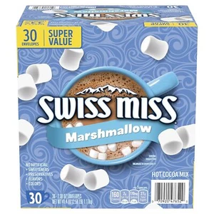 Swiss Miss Chocolate Hot Cocoa Mix with Marshmallows, 30 Count Hot Cocoa Packets - Picture 1 of 8