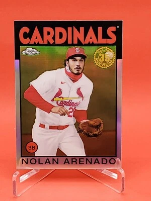 Nolan Arenado 2021 Topps Chrome #86BC-5 ‘86 Variation Refractor Colorado Rockies - Image 1 of 2