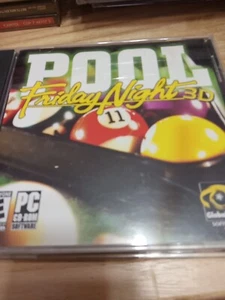 Pool Friday Nights 3D Billiards 8-Ball 9-Ball Snooker 2003 PC Game w Box/CD-ROM - Picture 1 of 2