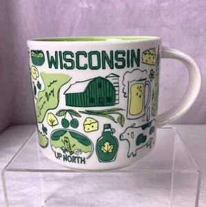 Taza de café/té Starbucks Wisconsin 2023 serie Been There 14 oz usada en excelente estado - Imagen 1 de 9