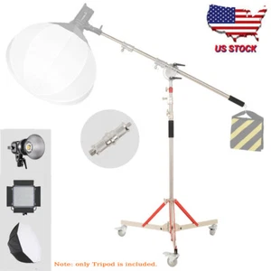 Trípode de soporte ligero resistente de 320 cm EE. UU. con ruedas para flash Softbox luz LED - Imagen 1 de 10