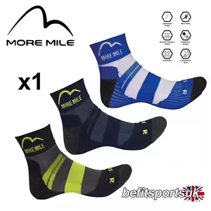 RUNNING SOCKS MENS WOMENS LADIES MORE MILE LONDON ENDURANCE SPORTS CUSHIONED 1 - Picture 1 of 6