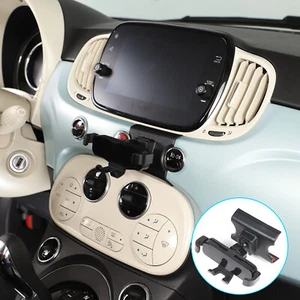 For Fiat 500 2016+ Dashboard Center Cell Phone Stand Bracket Holder Black - Picture 1 of 10