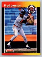 1989 Donruss #563 Fred Lynn Detroit Tigers