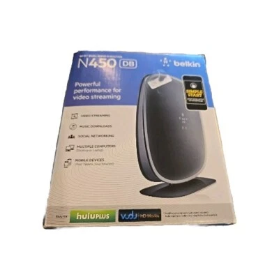 Belkin Wi-fi Dual Band N Router N450 DB F9K1105 Video Streaming Social Networkin - Image 1 of 4