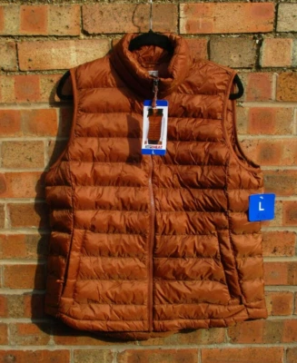 Ladies 32 Degrees Heat Gilet Womens Bodywarmer Vest Lightweight Dark Rust Large