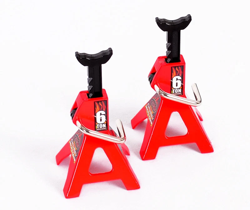 2pcs steel 6 ton jack stands fits 1/10 Axial SCX10 EXO Wraith RC4WD crawler D727 - Image 1 of 1