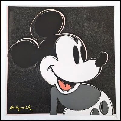 ANDY WARHOL * Mickey Mouse * lithograph * 50x50 cm*limited # 93/500 CMOA signed - Bild 1 von 4