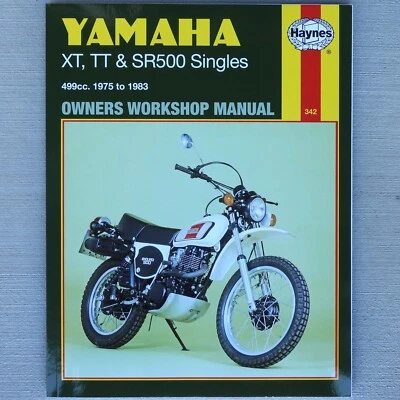 Yamaha XT TT SR 500 XT500 TT500 SR500 HAYNES 1975-1983 MANUAL DE REPARACIÓN 342 Foto 1 de 3