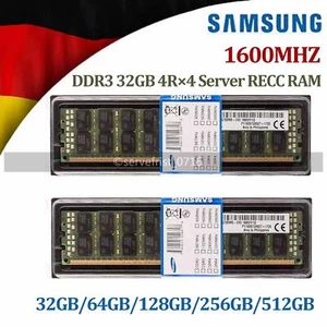 Samsung DDR3 32/64/128/256GB 1600MHZ PC3-12800R ECC Registered Server Speicher - Bild 1 von 7