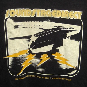 Sound Stage Direct T Shirt Adult Size L Black Short Cotton Stain Doylestown - Picture 1 of 10