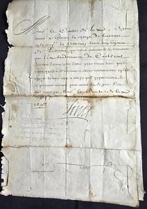 LOUIS XIV SIGNIERTER KÖNIGSBRIEF an Paul Sigismond de Montmorency-Luxemburg 1693 - Bild 1 von 8