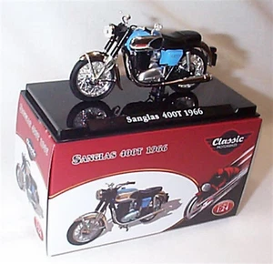 Sanglas 400T 1966 Classic Motorbike 1-24 Scale New in Case Atlas - Picture 1 of 3