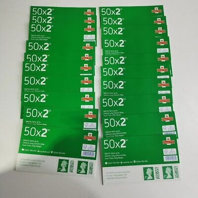 50 X 2nd Class Royal Mail Security BARCODED Stamps PoST! • 236.99£