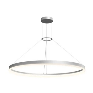 Sonneman Corona 48" LED Ring Pendant, Bright Satin Aluminum/Frosted - 2318-16-35 - Picture 1 of 1