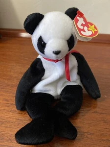 Ty Beanie Baby Original Panda Bear Fortune Retired With Errors 1997 & 1998 - Picture 1 of 10