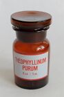 Antique THEOPHYLLINUM PURUM Pharmaceutical Apothecary Glass Bottle 