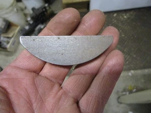 NOS 1/2" x 3-1`/2" Woodruff Schlüssel Halbmond Maschine Riemenscheibe Kettenrad etc USA - Bild 1 von 3