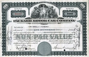 1941 Packard Motor Car Stock  Certificate - Picture 1 of 1