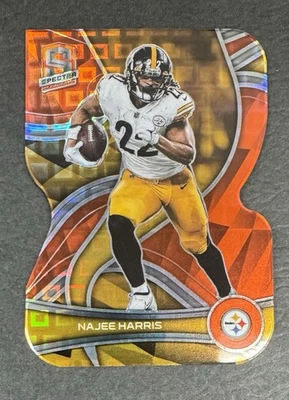 2022 Panini Spectra NAJEE HARRIS #95 NEON ORANGE DIE CUT #'d 13/15 - Image 1 of 4