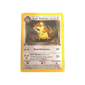 Dark Raticate 51/82 Team Rocket First Edition Ita Pokemon Karte - Bild 1 von 4