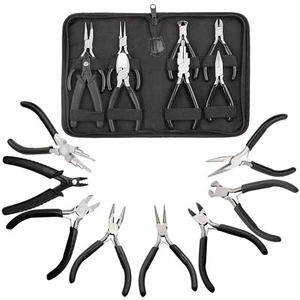 Jewelry Pliers 9pcs Jewelry Making Pliers Tools Micro Jewelry Pliers Set Jew - Picture 1 of 7