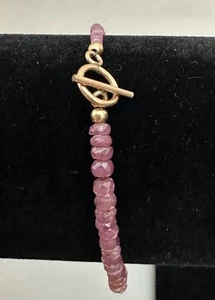 Ruby Beaded Bracelet - Picture 1 of 4