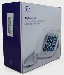 BT Big Button 200 V2 Corded Landline House Phone Elderly Friendly Big Buttons - Zdjęcie 1 z 18