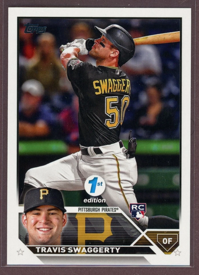2023 Topps Series 1 1st Edition #67 Travis Swaggerty RC (Pirates) - Image 1 of 1