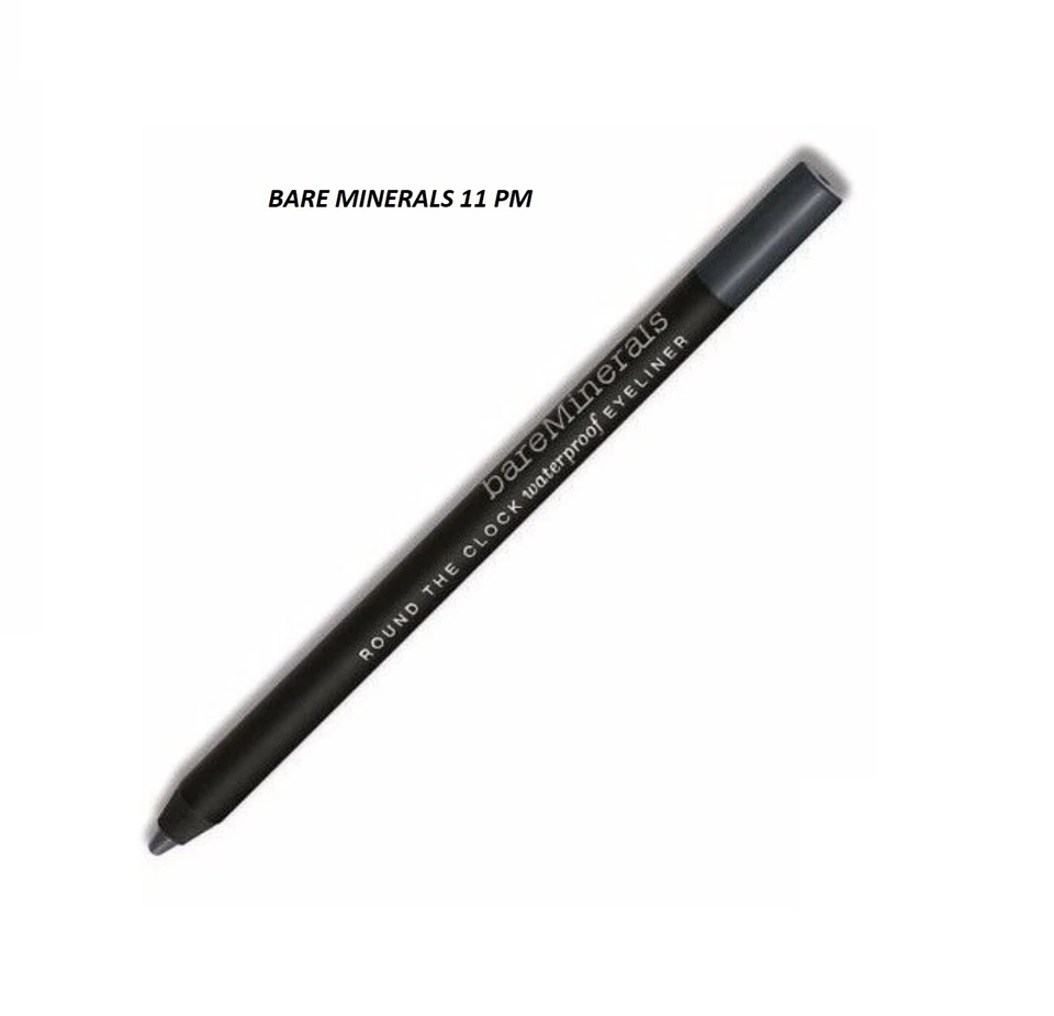 Delineador de ojos impermeable Bare Minerals Round The Clock 11 PM NUEVO SIN CAJA tamaño completo Foto 1 de 1