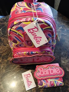 (NWT) Loungefly Barbie Totally Hair 30th Anniversary Mini Backpack and Wallet - Picture 1 of 7