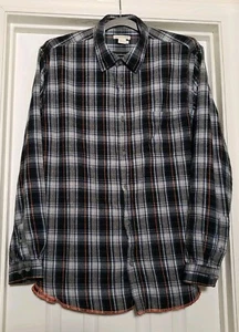 Franela a cuadros de carbono 2 cobalto para hombre talla grande azul - Imagen 1 de 6