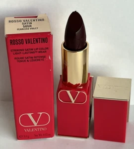 Valentino Rosso Striking Satin Lip Color Lipstick 505R FEARLESS VIOLET 3.4 g New - Picture 1 of 1