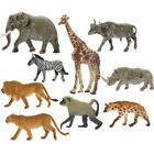  9 Pcs African Animal Models Wildlife Desktop Figurines Toys Kit Spot