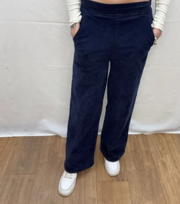 WITHDRAWN Petite Indigo Blue Cord Wide Leg Trouser WD-004 - Image 1 of 4