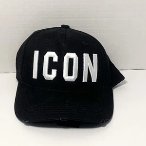 Dsquared 2 ICON Black Adjustable Hat / Luxury / Brand New / Italy / Clean - Picture 1 of 7