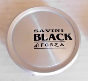 SAVINI BLACK DI FORZA 2-3/4" SILVER WHEEL CENTER CAP. C-SA02. - Picture 1 of 4