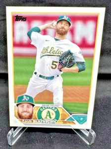 Paul Blackburn Oakland Athletics 2023 Topps Series 1 Baseball Card #6